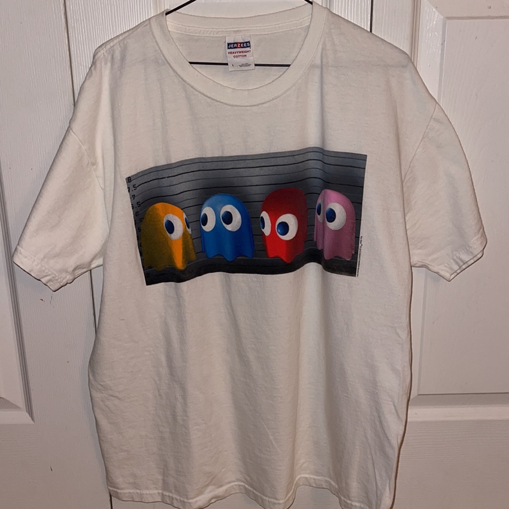 Shirt, Graphic Pac Man T, Size L, EUC (CL)